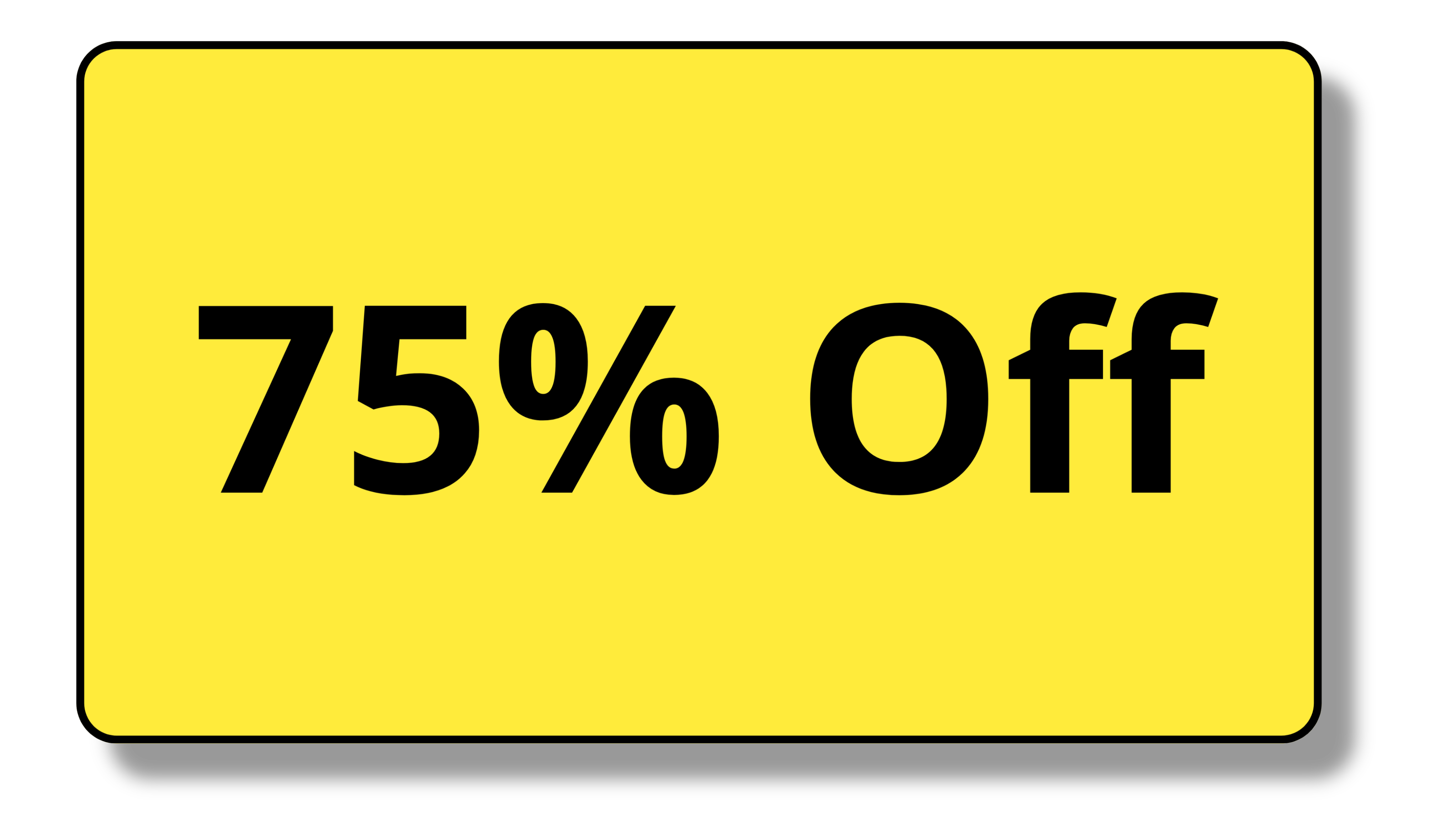 75% Off